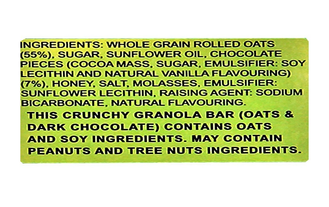 Nature Valley Crunchy Granola Bars, Oats & Dark Chocolate   Box  252 grams